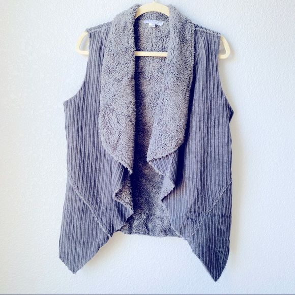 Favlux Faux Fur Lined Vest Sz L - Picture 1 of 6